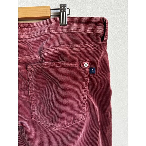 PILCRO Women's Rose Corduroy Slim Boyfriend Crop 5 Pocket Mid Rise Pant Size 32 - Picture 4 of 11
